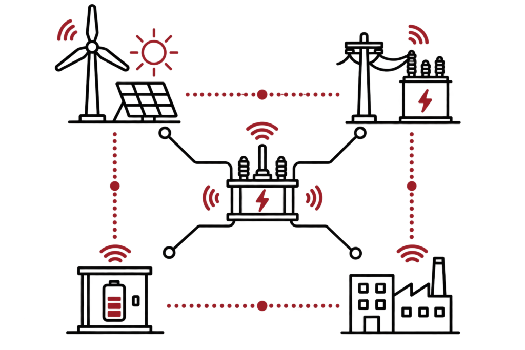 smart grid netz grafik